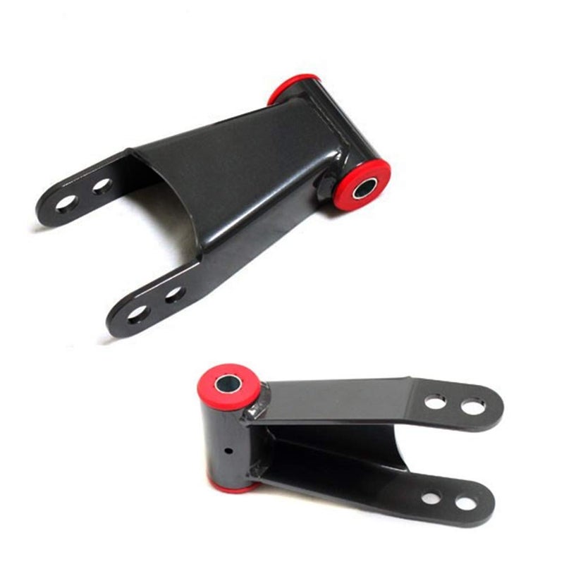 A ABIGAIL 2" Rear Drop Lowering Shackle Suspension Kit Compatible with 1988-1998 Chevy & GMC C1500/C2500 1988-2019 Silverado Sierra 1500 Replaces # 410520 - Image 2